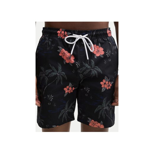 Tom Tailor Denim Szorty kąpielowe 1044696 Czarny Regular Fit Tom Tailor Denim L MODIVO