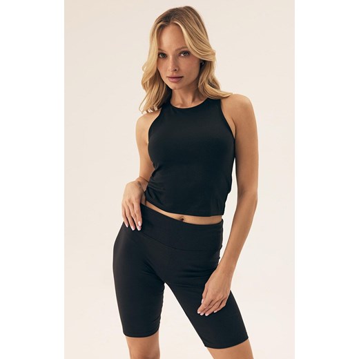 Bluzka damska Bloovii z okrągłym dekoltem tkaninowa 