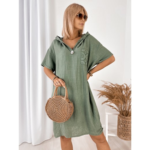 sukienka alvorea khaki one size ze sklepu UBRA w kategorii Sukienki - zdjęcie 183824930