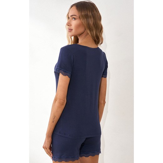 Dwuczęściowa piżama damska Moonlight Touch, Kolor granatowy, Rozmiar XS, Irall ze sklepu Intymna w kategorii Piżamy damskie - zdjęcie 183825303