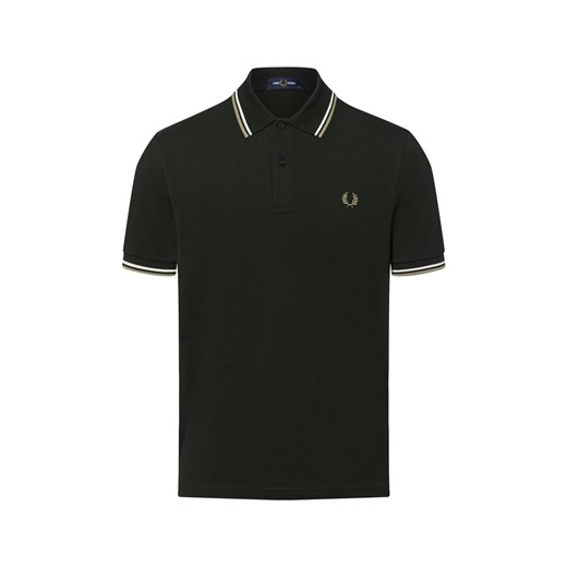 Fred Perry Męska koszulka polo Mężczyźni Bawełna jodłowy jednolity ze sklepu vangraaf w kategorii T-shirty męskie - zdjęcie 183825932
