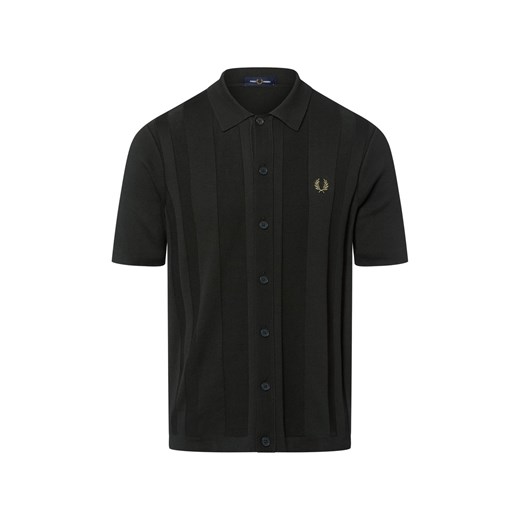 Fred Perry Męska koszula casual Mężczyźni Bawełna jodłowy jednolity ze sklepu vangraaf w kategorii Koszule męskie - zdjęcie 183825954