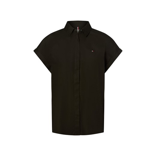 Tommy Hilfiger Bluzka damska Kobiety Bawełna czarny jednolity ze sklepu vangraaf w kategorii Bluzki damskie - zdjęcie 183825960