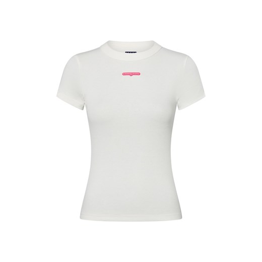 Tommy Jeans Koszulka damska Kobiety Bawełna écru jednolity ze sklepu vangraaf w kategorii Bluzki damskie - zdjęcie 183825971