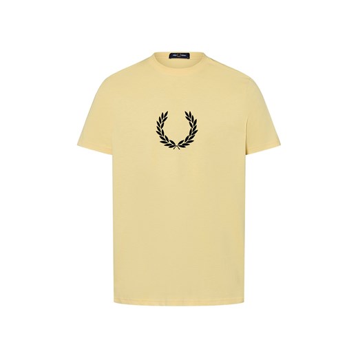 Fred Perry Koszulka męska Mężczyźni Bawełna żółty nadruk ze sklepu vangraaf w kategorii T-shirty męskie - zdjęcie 183825993
