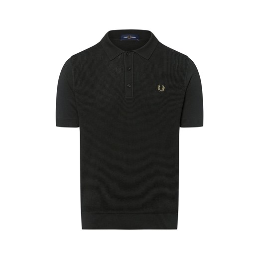 Fred Perry Męska koszulka polo Mężczyźni jodłowy jednolity ze sklepu vangraaf w kategorii Swetry męskie - zdjęcie 183825994