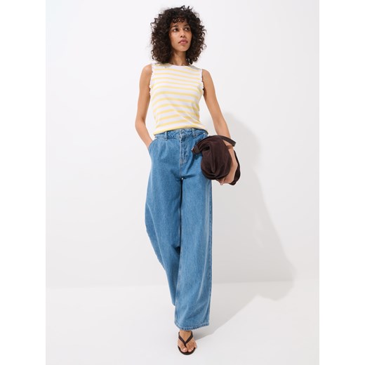 Bluzka damska Mohito z długim rękawem z okrągłym dekoltem 