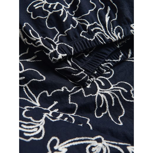 Reserved - Luźne spodnie z wiskozą - granatowy Reserved XL Reserved