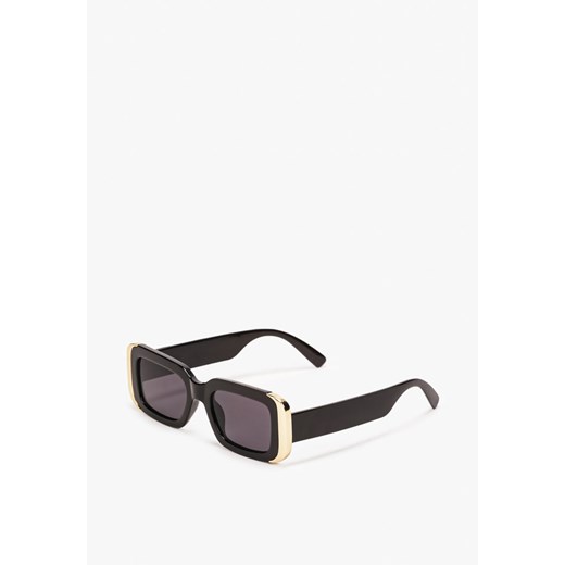 Czarne Okulary z Grubymi Oprawkami w Retro Stylu Isonitte ze sklepu born2be.pl w kategorii Okulary przeciwsłoneczne damskie - zdjęcie 183828184