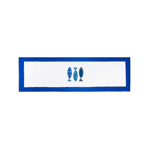 Trendy Kitchen by EXCÉLSA Bieżnik &quot;Ocean&quot; w kolorze biało-niebieskim - 140 x 45 cm ze sklepu Limango Polska w kategorii Obrusy i bieżniki - zdjęcie 183830872