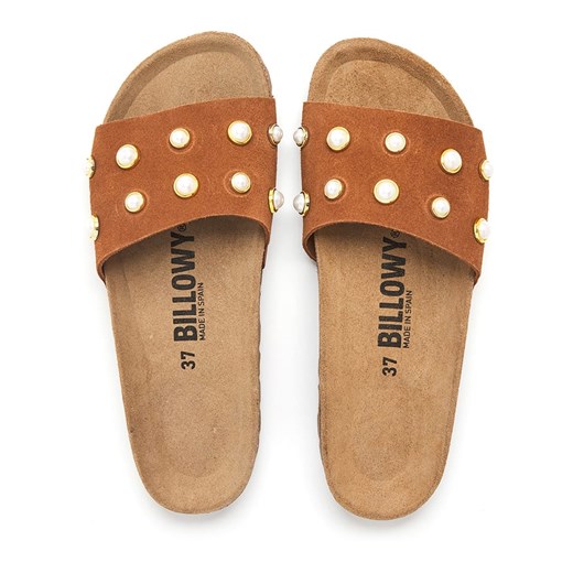 Klapki damskie Billowy na płaskiej podeszwie casualowe bez zapięcia 