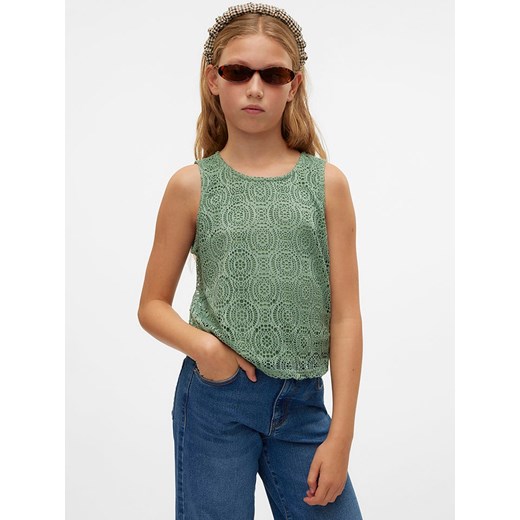 Vero Moda Girl Top &quot;Maya&quot; w kolorze zielonym ze sklepu Limango Polska w kategorii Bluzki dziewczęce - zdjęcie 183831043