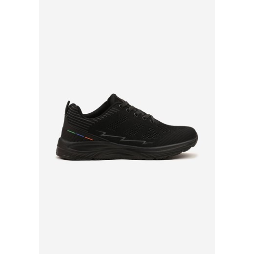 Czarne Buty Sportowe Sneakersy z Perforacją Ziraline ze sklepu born2be.pl w kategorii Buty sportowe męskie - zdjęcie 183831973