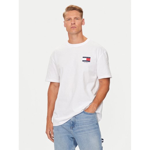 Tommy Jeans T-Shirt DM0DM19695 Biały Regular Fit ze sklepu MODIVO w kategorii T-shirty męskie - zdjęcie 183833160