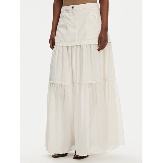 PINKO Spódnica maxi Kenny Gonna 105252 A2MI C00 Écru Regular Fit ze sklepu MODIVO w kategorii Spódnice - zdjęcie 183833162