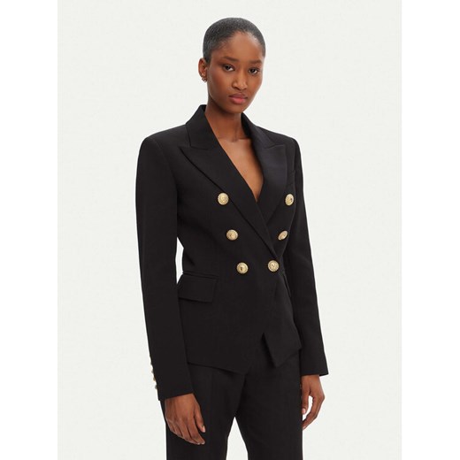 Balmain Marynarka DF1SG008VB00 Czarny Regular Fit ze sklepu MODIVO w kategorii Marynarki damskie - zdjęcie 183833301