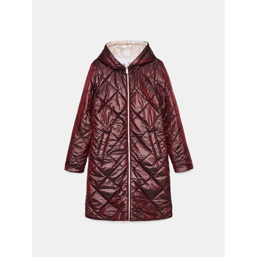 Mohito - Dwustronny płaszcz - kremowy ze sklepu Mohito w kategorii Płaszcze damskie - zdjęcie 183834942