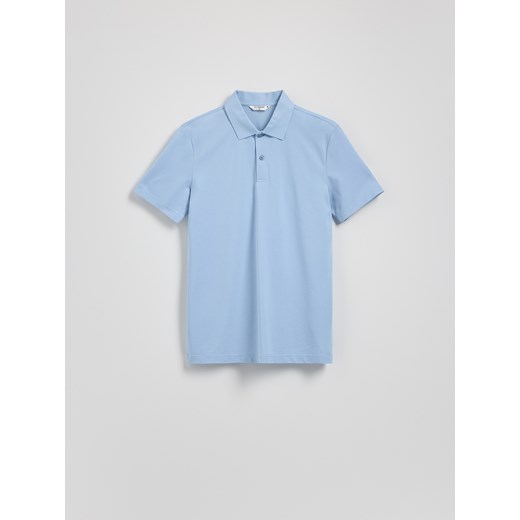 Reserved - Koszulka polo regular - jasnoniebieski ze sklepu Reserved w kategorii T-shirty męskie - zdjęcie 183835354