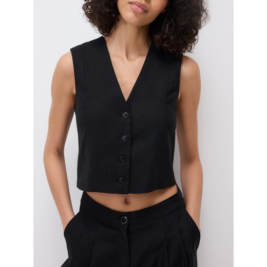 Reserved - Garniturowa kamizelka - czarny ze sklepu Reserved w kategorii Kamizelki męskie - zdjęcie 183835582