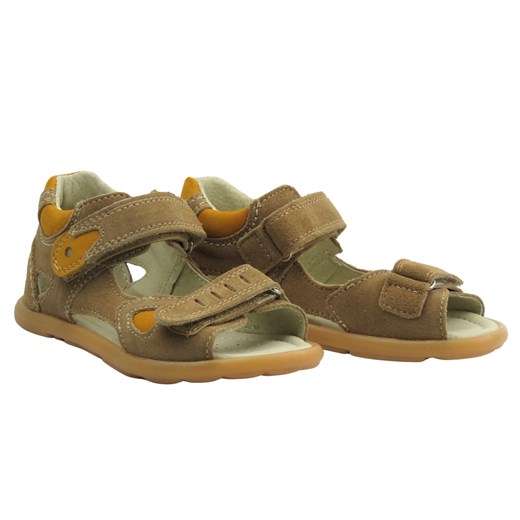 Sandały dziecięce na rzepy brązowe Jamet 218 ze sklepu ulubioneobuwie w kategorii Sandały dziecięce - zdjęcie 183835694