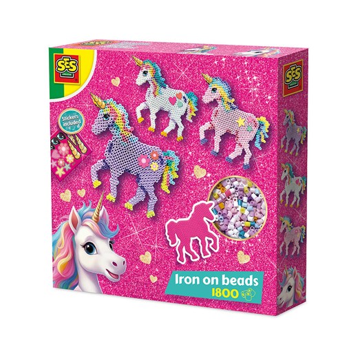 SES Zestaw koralików (1800 szt.) &quot;Unicorn&quot; do prasowanek - 5+ ze sklepu Limango Polska w kategorii Zabawki - zdjęcie 183837954