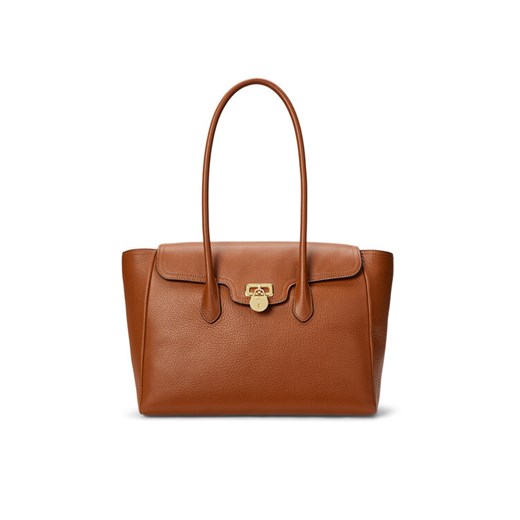 Torebka LAUREN RALPH LAUREN 431966862002 Brązowy ze sklepu eobuwie.pl w kategorii Torby Shopper bag - zdjęcie 183838773