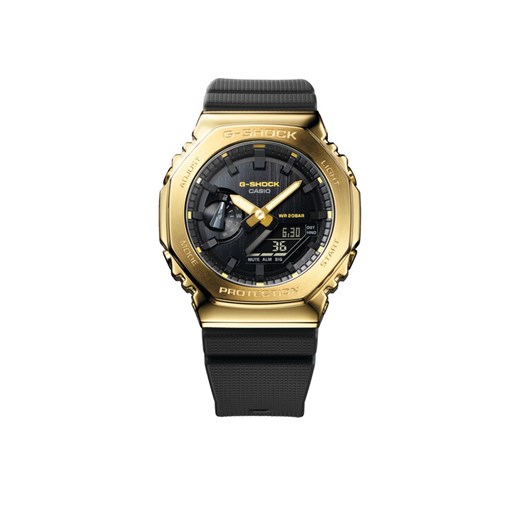 Zegarek G-Shock Casio CasiOak GM-2100G-1A9ER Czarny ze sklepu eobuwie.pl w kategorii Zegarki - zdjęcie 183838834