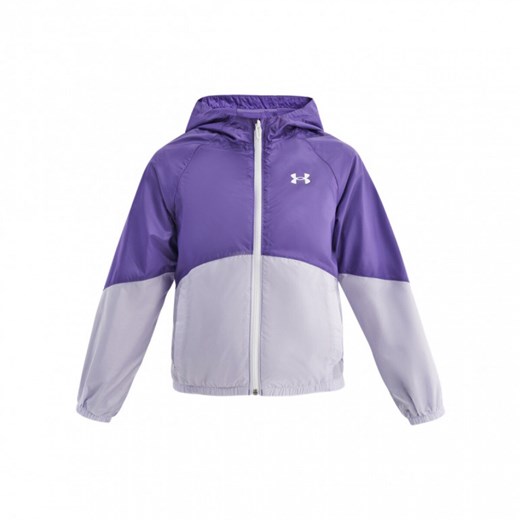 Dziewczęca kurtka wiatrówka Under Armour UA Sport Windbreaker Jkt - fioletowa Under Armour XS Sportstylestory.com wyprzedaż