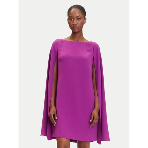 LAUREN RALPH LAUREN Sukienka koktajlowa 2,53855E+11 Fioletowy Slim Fit ze sklepu MODIVO w kategorii Sukienki - zdjęcie 183840833