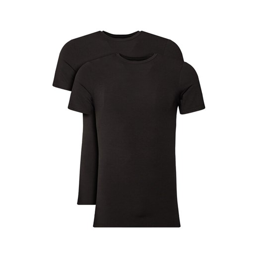 Resteröds Komplet 2 t-shirtów 27040 2 Czarny Slim Fit ze sklepu MODIVO w kategorii T-shirty męskie - zdjęcie 183840870