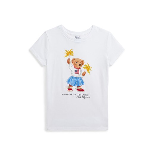Polo Ralph Lauren T-Shirt 313942856001 Biały Regular Fit ze sklepu MODIVO w kategorii Bluzki dziewczęce - zdjęcie 183840871