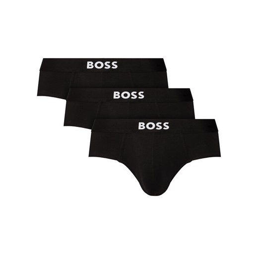 BOSS Komplet 3 par slipów Hipbr 3P Boss One 50546561 Czarny ze sklepu MODIVO w kategorii Majtki męskie - zdjęcie 183840900