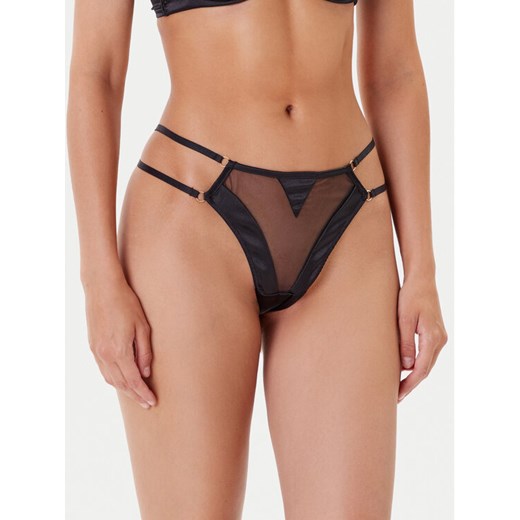 Hunkemöller Stringi Vienna 301822 Czarny ze sklepu MODIVO w kategorii Majtki damskie - zdjęcie 183840903