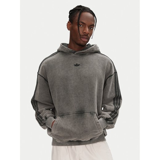 adidas Bluza Premium Essentials Retro JD0245 Szary Loose Fit M MODIVO