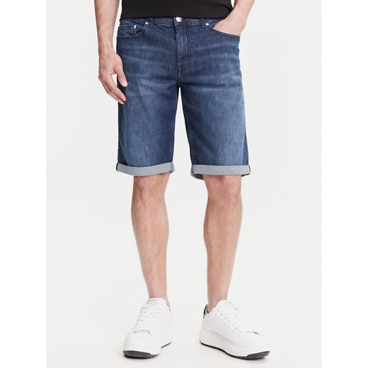 KARL LAGERFELD Szorty jeansowe 265820 552833 Granatowy Regular Fit ze sklepu MODIVO w kategorii Spodenki męskie - zdjęcie 183842042