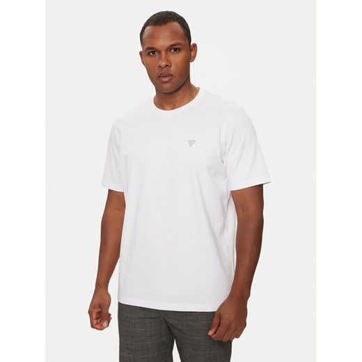 Guess T-Shirt M4YI0A KCCM1 Biały Regular Fit ze sklepu MODIVO w kategorii T-shirty męskie - zdjęcie 183842130