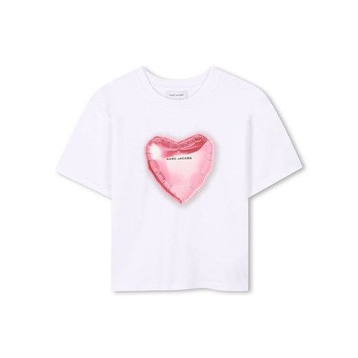 Marc Jacobs T-Shirt W60545 Biały Regular Fit ze sklepu MODIVO w kategorii Bluzki dziewczęce - zdjęcie 183842171