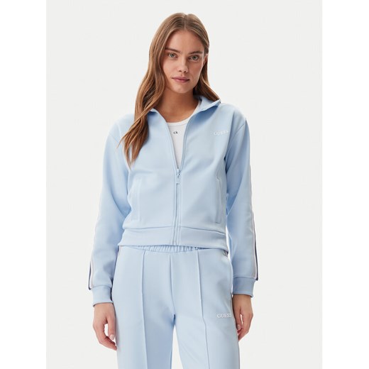 Guess Bluza V5GQ18 KCRU2 Błękitny Regular Fit ze sklepu MODIVO w kategorii Bluzy damskie - zdjęcie 183842243