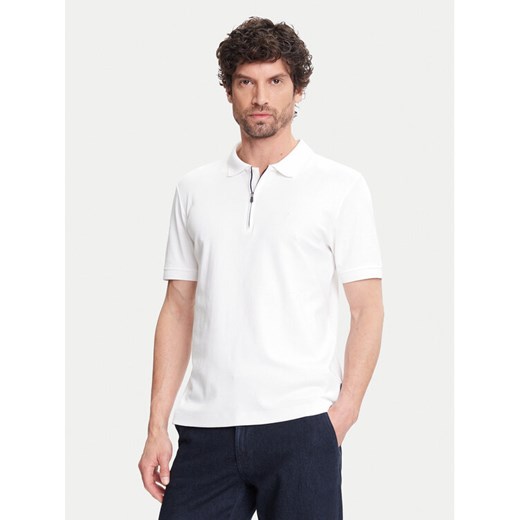 Pierre Cardin Polo C5 21455.2119 Biały Regular Fit ze sklepu MODIVO w kategorii T-shirty męskie - zdjęcie 183842244