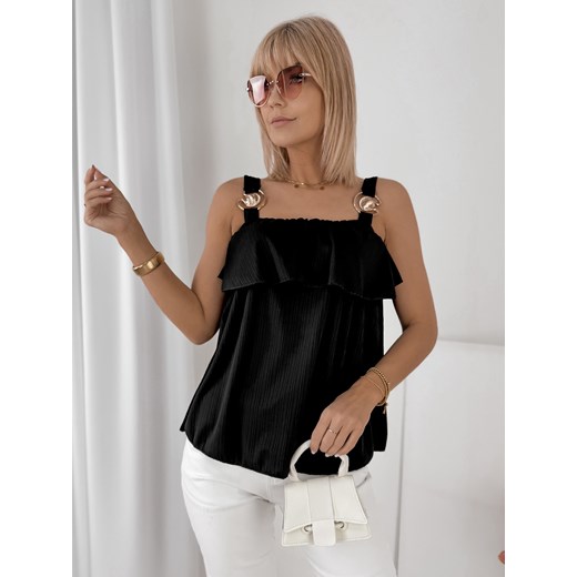 bluzka sissal czarna one size ze sklepu UBRA w kategorii Bluzki damskie - zdjęcie 183843231
