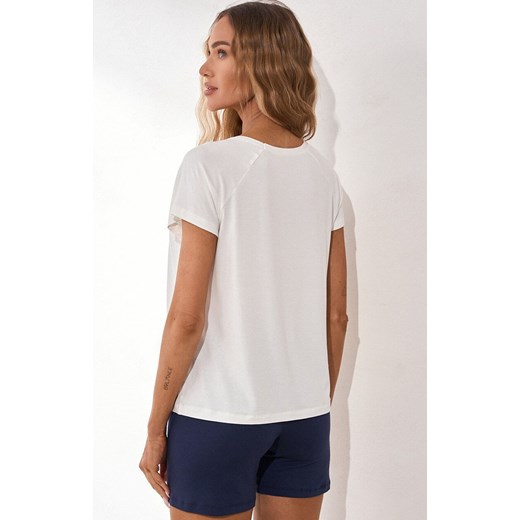 Dwuczęściowa piżama damska Teddy Love, Kolor ecru-granat, Rozmiar XS, Irall ze sklepu Intymna w kategorii Piżamy damskie - zdjęcie 183843423