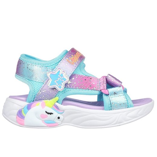 Sandały dziecięce Skechers Unicorn Dreams Majestic Bliss 302682NPRMT - multikolor ze sklepu streetstyle24.pl w kategorii Sandały dziecięce - zdjęcie 183843444