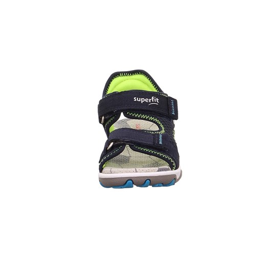 superfit Skórzane sandały "Mike 3.0" w kolorze czarno-zielonym Superfit 29 promocja Limango Polska