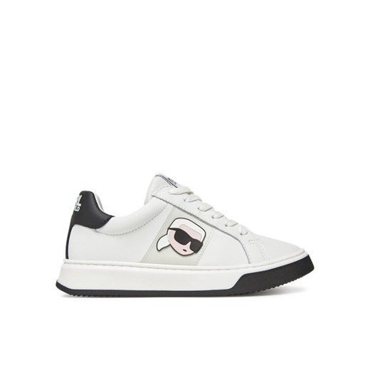 Sneakersy Karl Lagerfeld Kids Z30380 M Biały ze sklepu eobuwie.pl w kategorii Buty sportowe dziecięce - zdjęcie 183843684