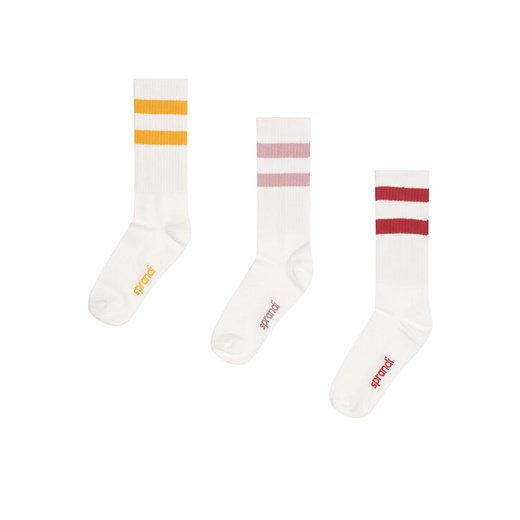 Zestaw 3 par wysokich skarpet unisex Sprandi 0UB-003-AW23 (3-pack) Czerwony ze sklepu eobuwie.pl w kategorii Skarpetki męskie - zdjęcie 183843870