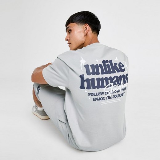UNLIKE HUMANS T-SHIRT CRAFTED TEE GRY-HIR ze sklepu JD Sports  w kategorii T-shirty męskie - zdjęcie 183845231