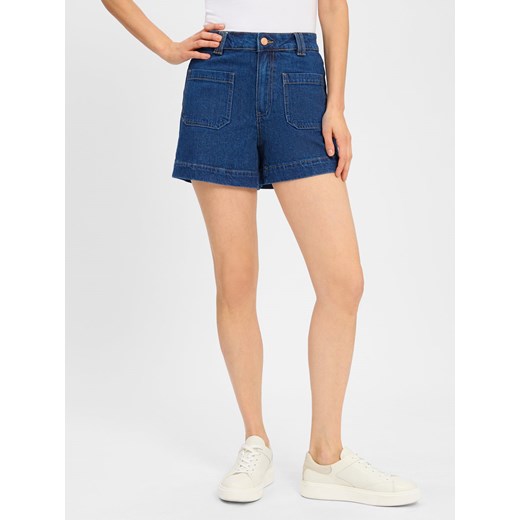 Y.A.S Dżinsowe szorty - YASNema Kobiety Bawełna denim jednolity ze sklepu vangraaf w kategorii Szorty - zdjęcie 183845451