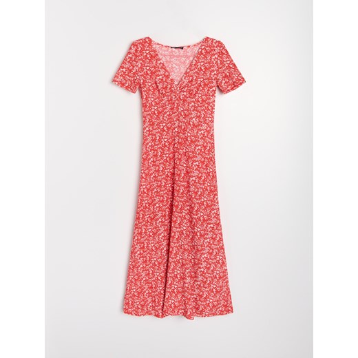 Sinsay - Sukienka we wzór allover - wielobarwny Sinsay XXS Sinsay