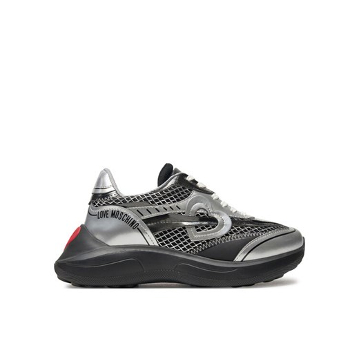 Sneakersy LOVE MOSCHINO JA15406G0LIQC00B Srebrny ze sklepu eobuwie.pl w kategorii Buty sportowe damskie - zdjęcie 183848822