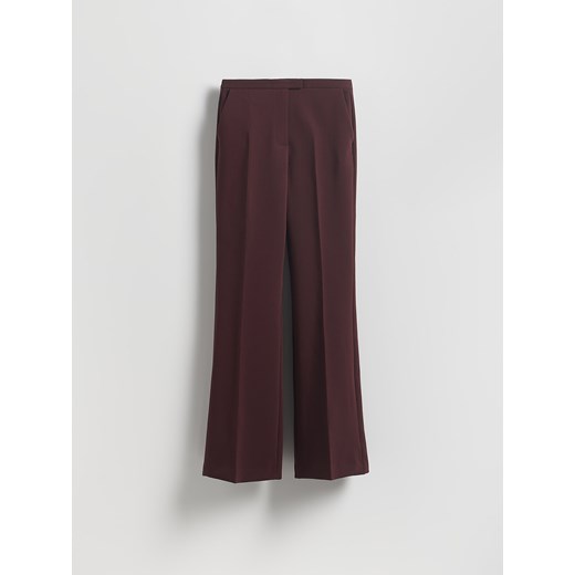 Reserved - Spodnie z kantem - burgundowy Reserved M Reserved